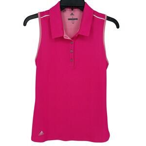 Adidas Golf Women's Sleeveless Polo, Pink, S